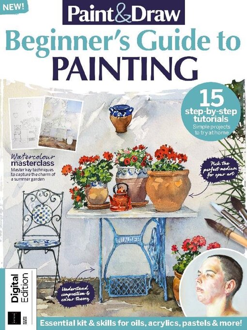 Paint & draw beginner's guide to painting cover image