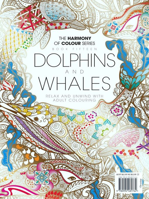 Colouring book: dolphins and whales cover image