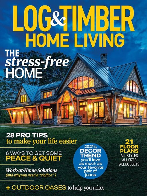 Log and timber home living cover image