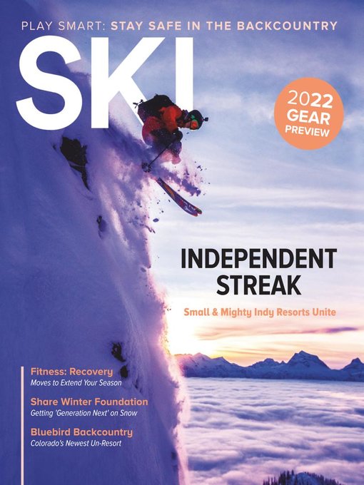 Ski magazine cover image