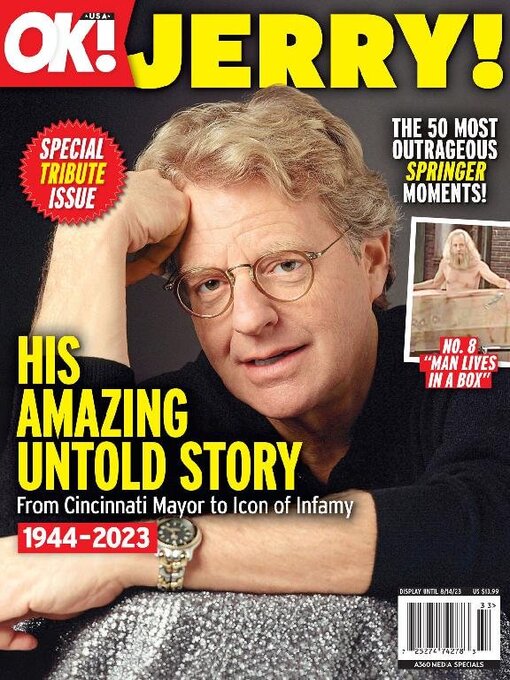 Jerry springer - special tribute issue: his amazing untold story cover image