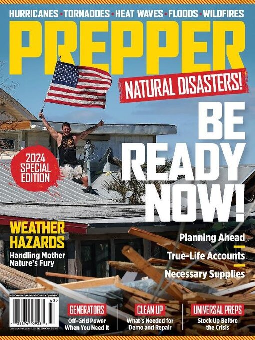 Cover Image of Prepper survival guide: natural disasters