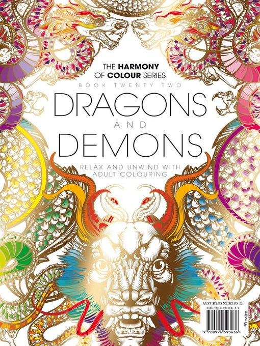 Colouring book: dragons and demons cover image