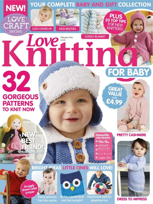 Love knitting for baby 2016 cover image