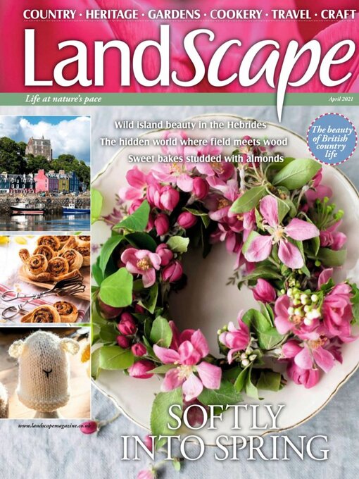 Landscape magazine cover image
