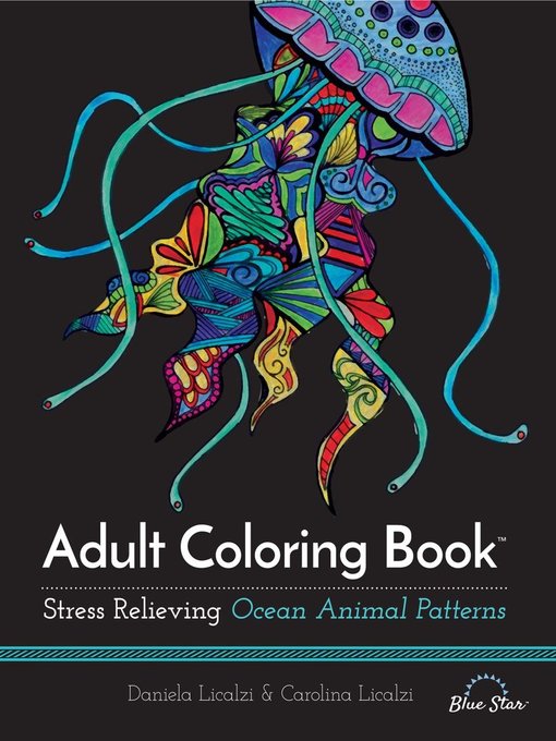 Adult coloring book: ocean animal patterns cover image
