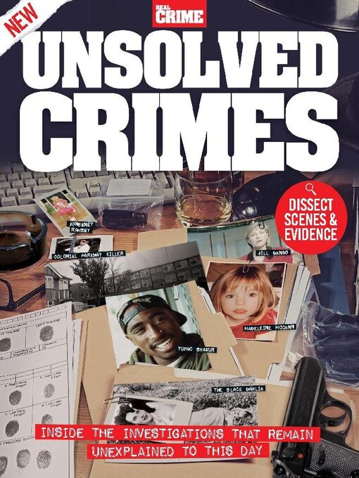 Real crime book of unsolved crimes cover image