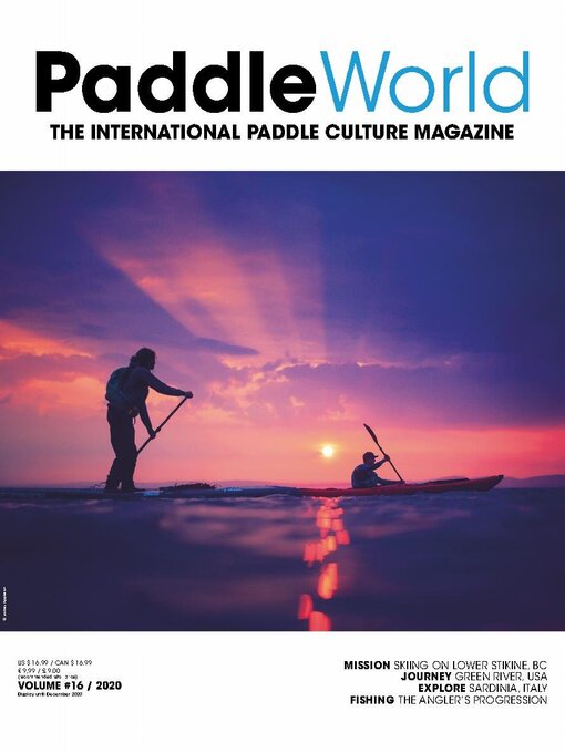 Paddle world magazine cover image