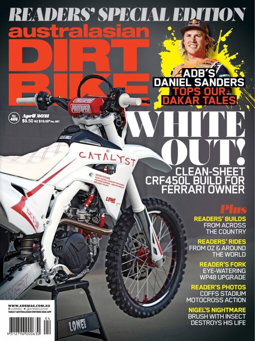 Australasian dirt bike magazine cover image