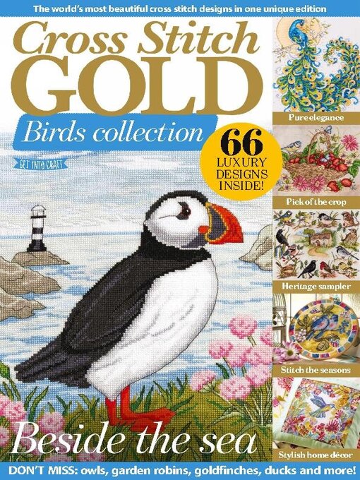 Cover Image of Cross stitch gold birds collection 2024