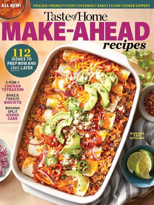 Make ahead recipes cover image