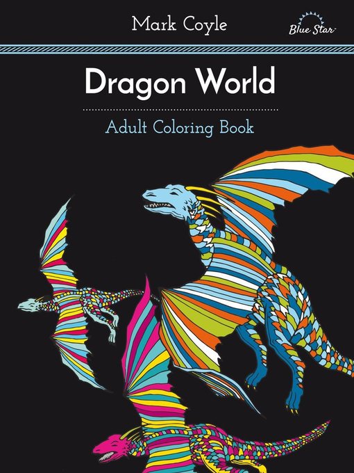 Adult coloring book: dragon world cover image