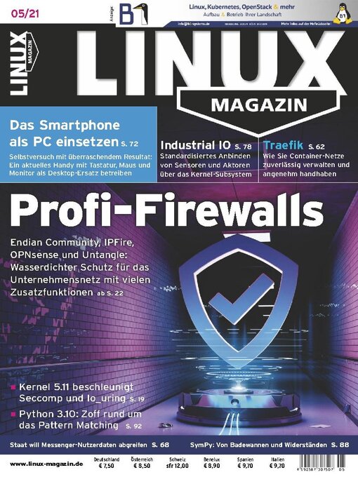 Linux magazin Germany cover image