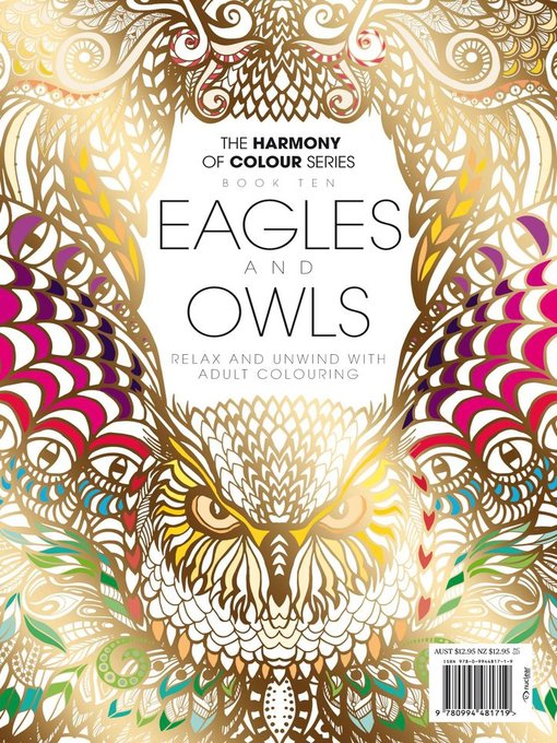 Colouring book: eagles and owls cover image