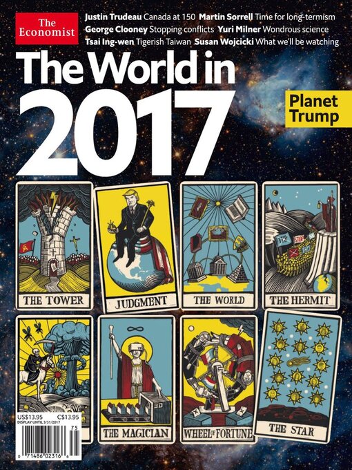 The economist the world in 2017 cover image