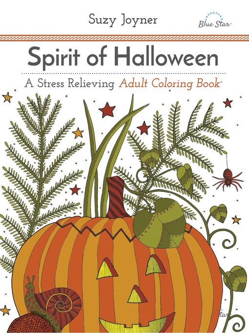 Spirit of halloween: a stress relieving adult coloring book cover image