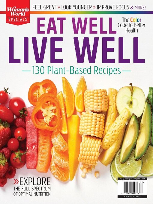 Book cover of Eat well/live well.