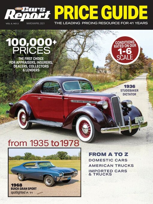 Old cars report price guide cover image