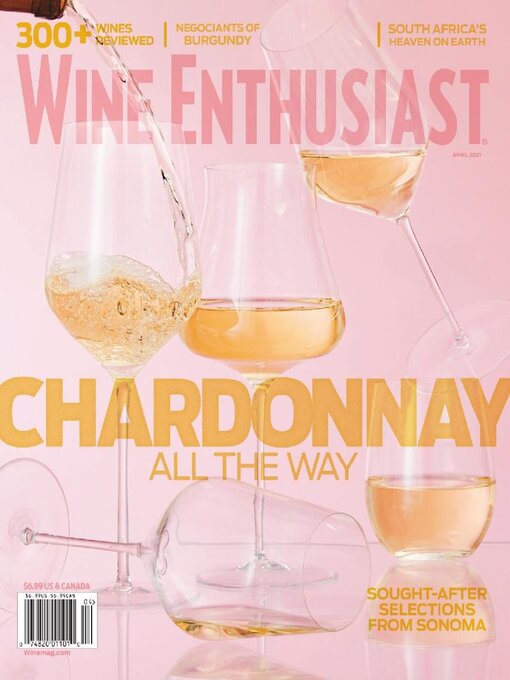 Wine enthusiast magazine cover image