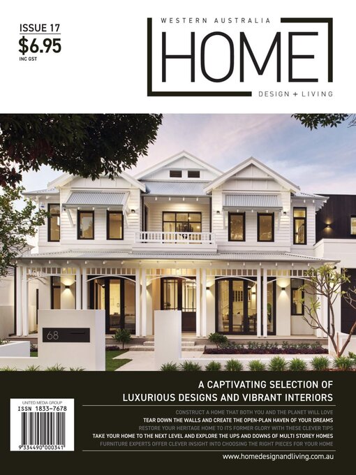 Book cover of Western australia home design + living.
