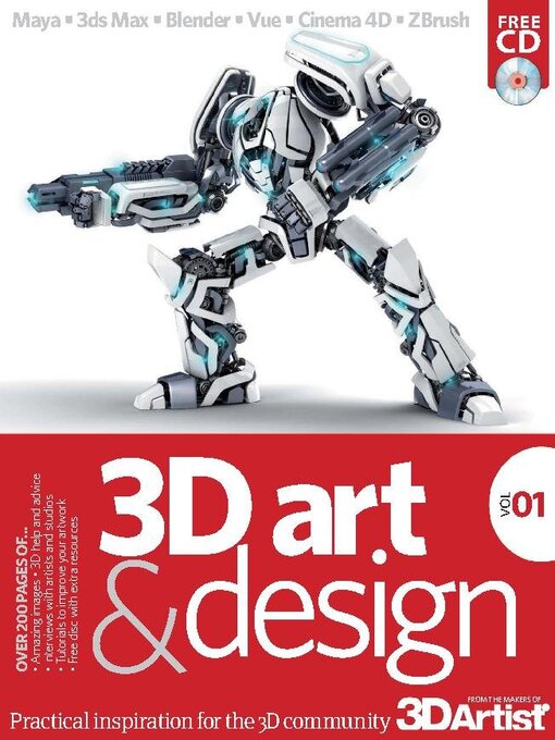 The 3d art & design book cover image
