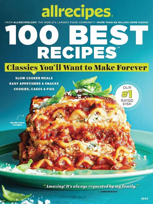 allrecipes 100 best recipes cover image
