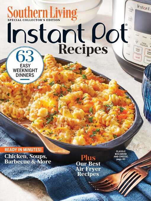 Southern living instant pot recipes cover image