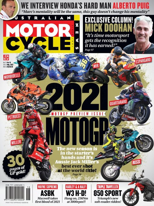 Australian motorcycle news cover image