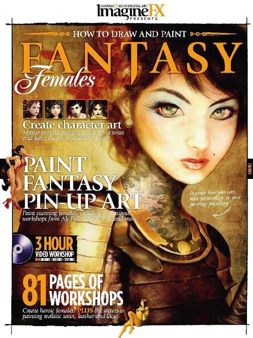Imaginefx presents how to draw & paint fantasy females cover image