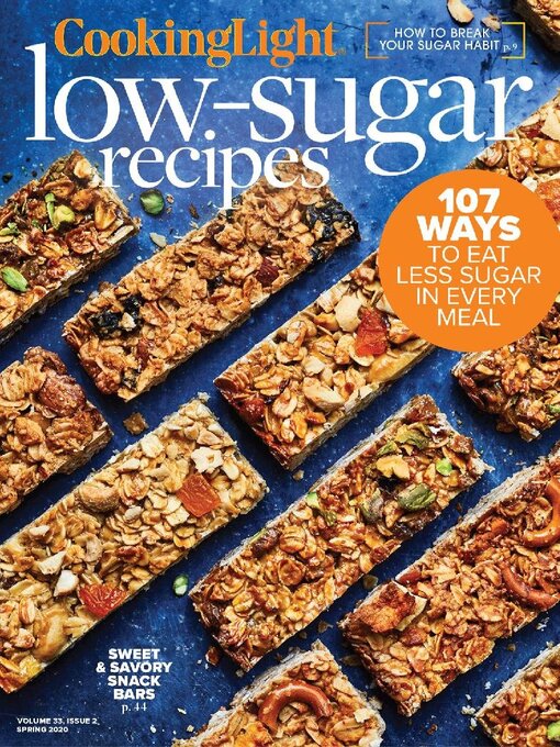 Cooking light low sugar recipes cover image