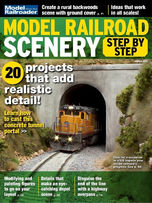 Model railroad scenery, step by step cover image