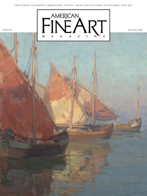 American fine art magazine cover image