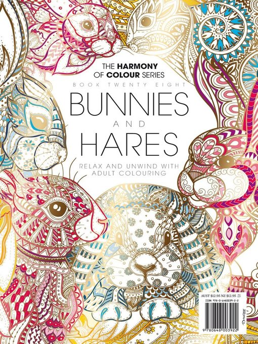 Colouring book: bunnies and hares cover image