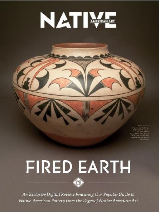Native american art magazine - fired earth cover image