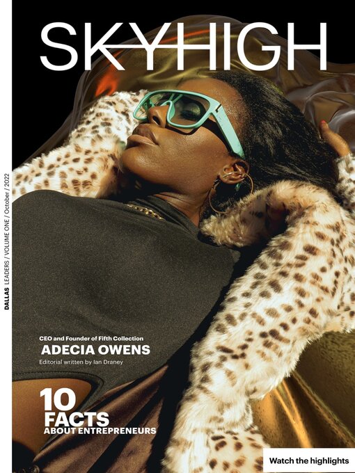 Sky high magazine cover image