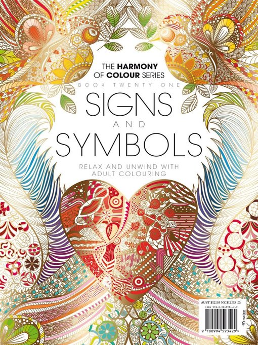Colouring book: signs and symbols cover image