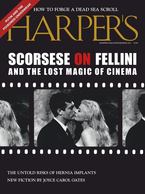 Harper's magazine cover image