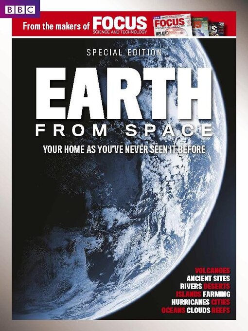 Bbc focus magazine present earth from space cover image