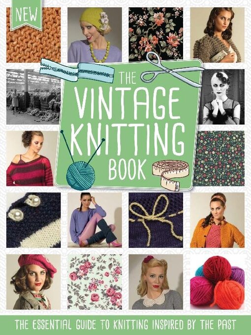 The vintage knitting book cover image