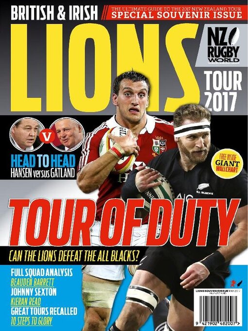 Lions' tour 2017 souvenir issue, nz rugby world cover image