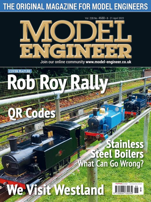 Model engineer cover image
