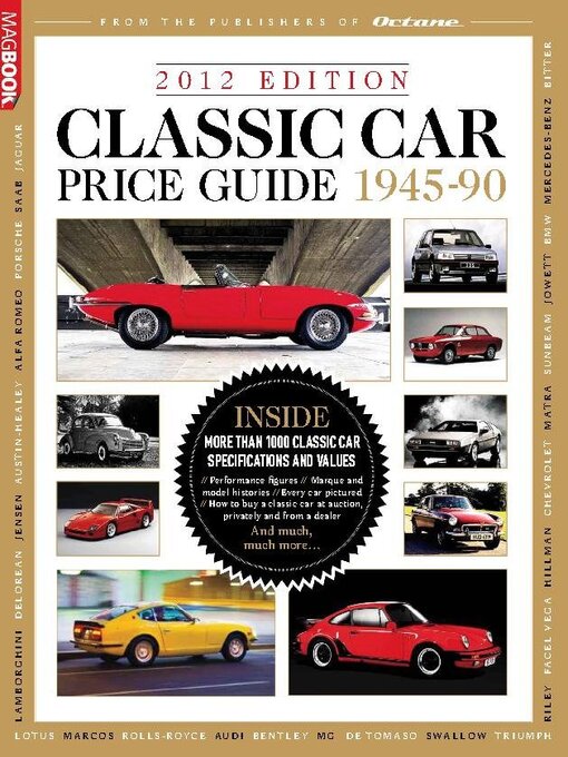 Classic car price guide 2012 cover image