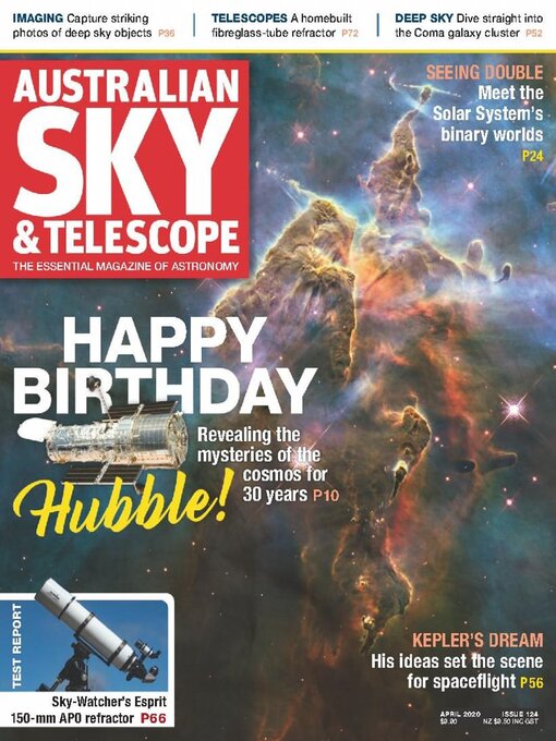 magazine cover hubble telescope