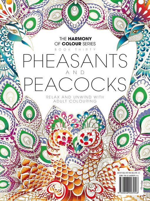 Colouring Book Pheasants And Peacocks Palo Alto City Library Bibliocommons