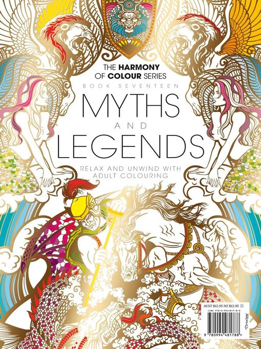 Colouring book: myths and legends cover image