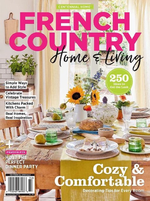 French country home & living: cozy & comfortable cover image