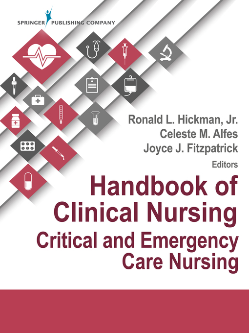 Cover art of Handbook of Clinical Nursing: Critical and Emergency Care Nursing by Ronald Hickman & Celeste M. Alfes
