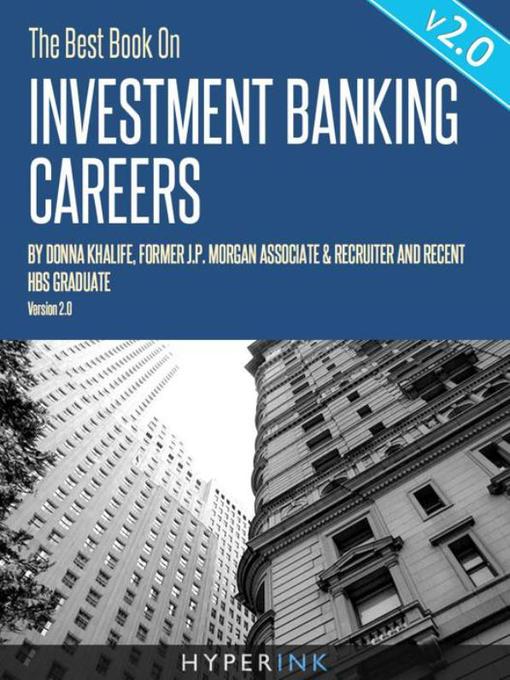 Kids The Best Book On Investment Banking Careers National Library Board Singapore Overdrive