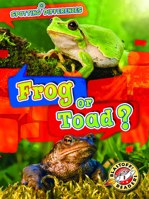 frog vs toad for kids