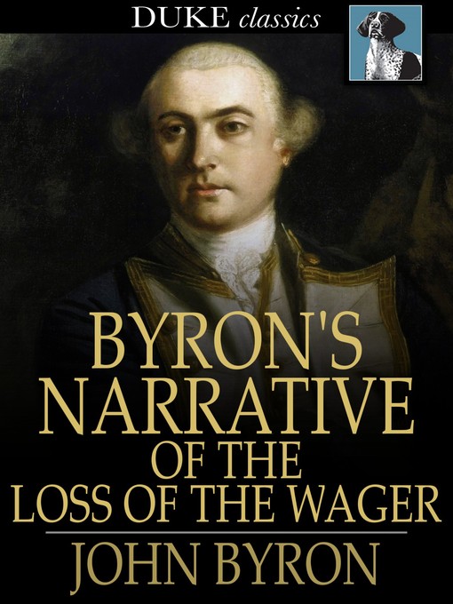 Book cover of Byron's narrative of the loss of the wager.